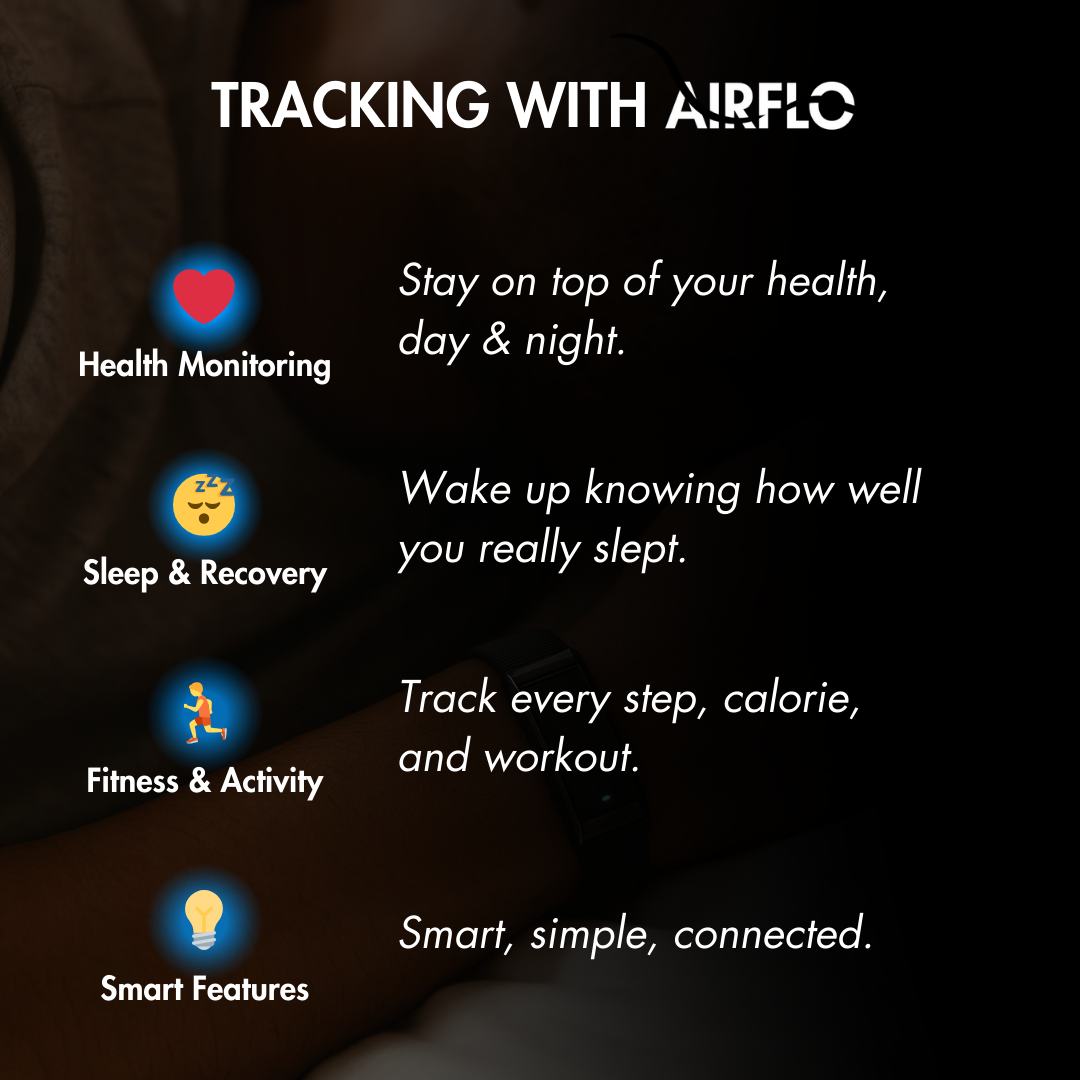 AIRFLO Health, Sleep & Fitness Band