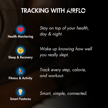 AIRFLO Health, Sleep & Fitness Band